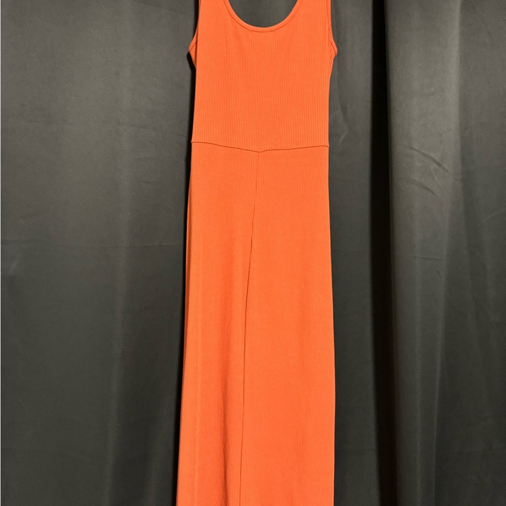 Nine Britton Vibrant Orange Maxi Dress